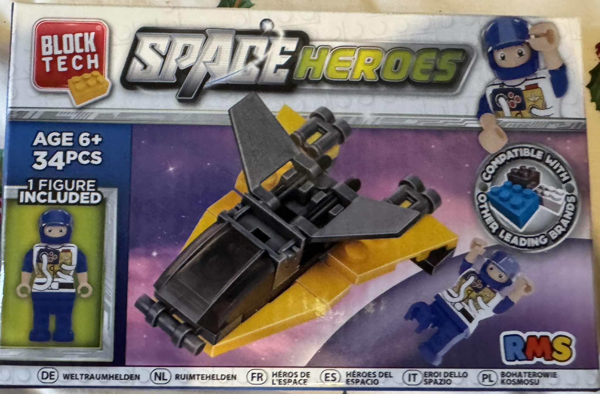 Block Tech Space Heroes Single figure pack