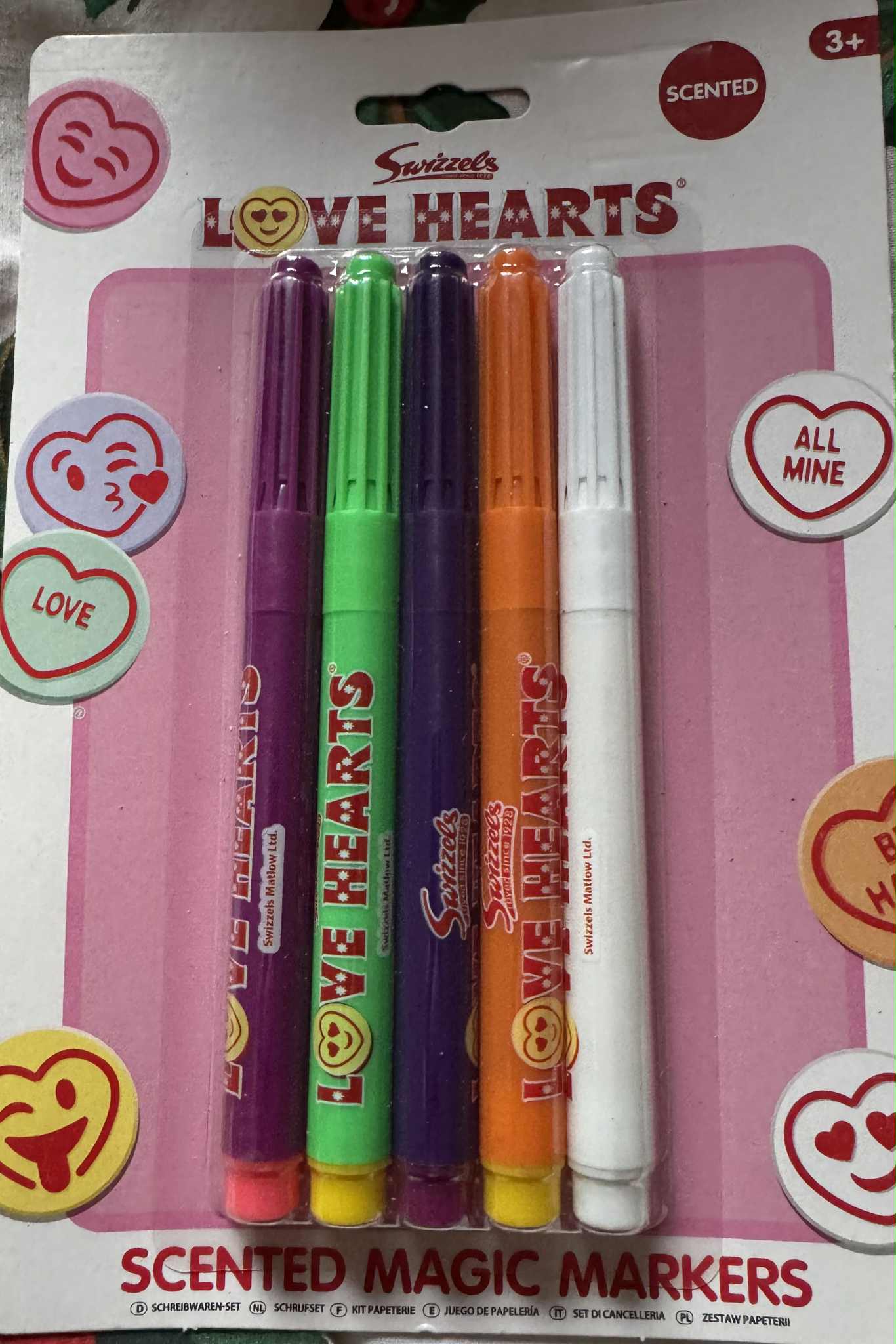 Love Hearts Magic Scented Markers