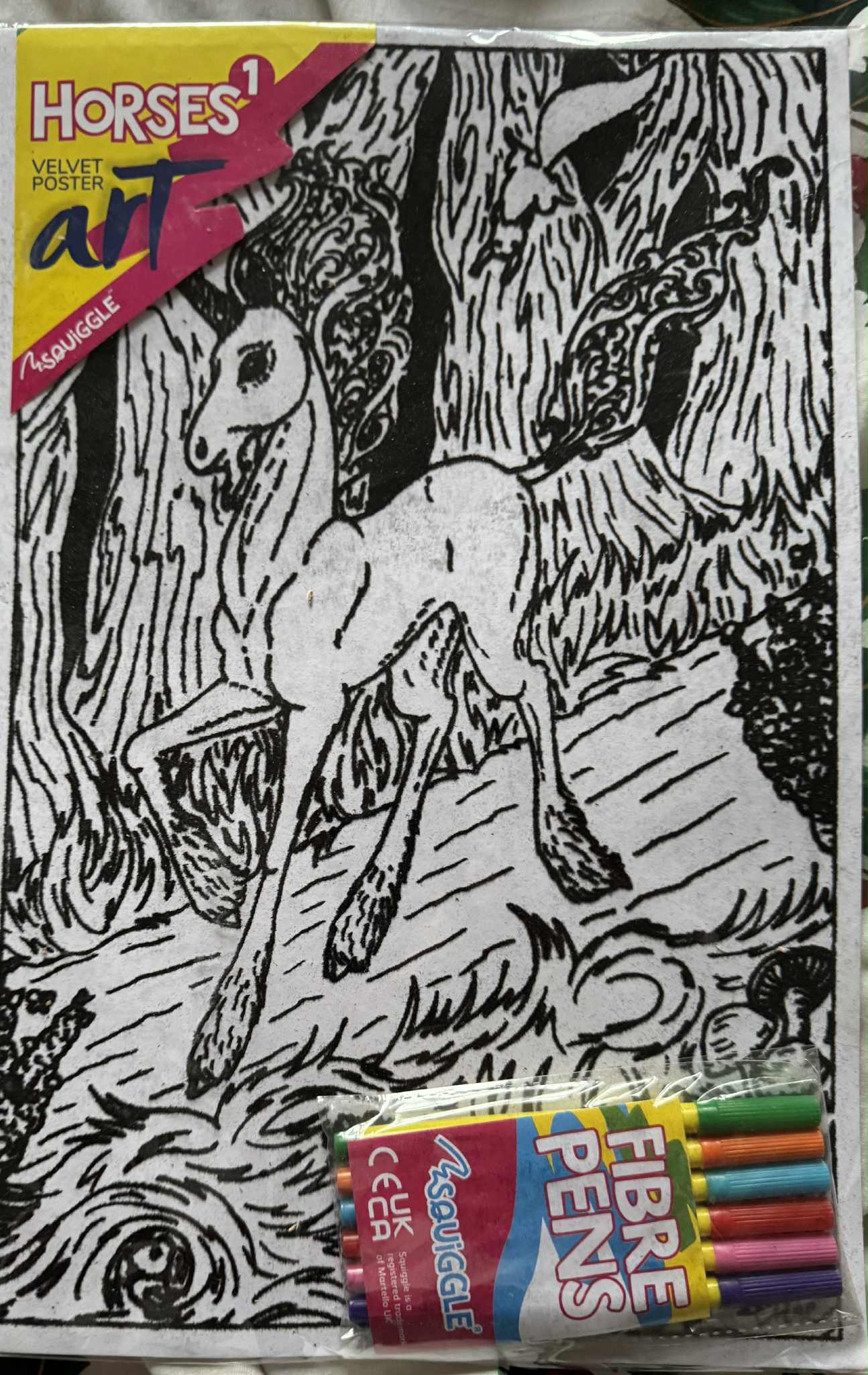 Unicorn Velvet Art Poster