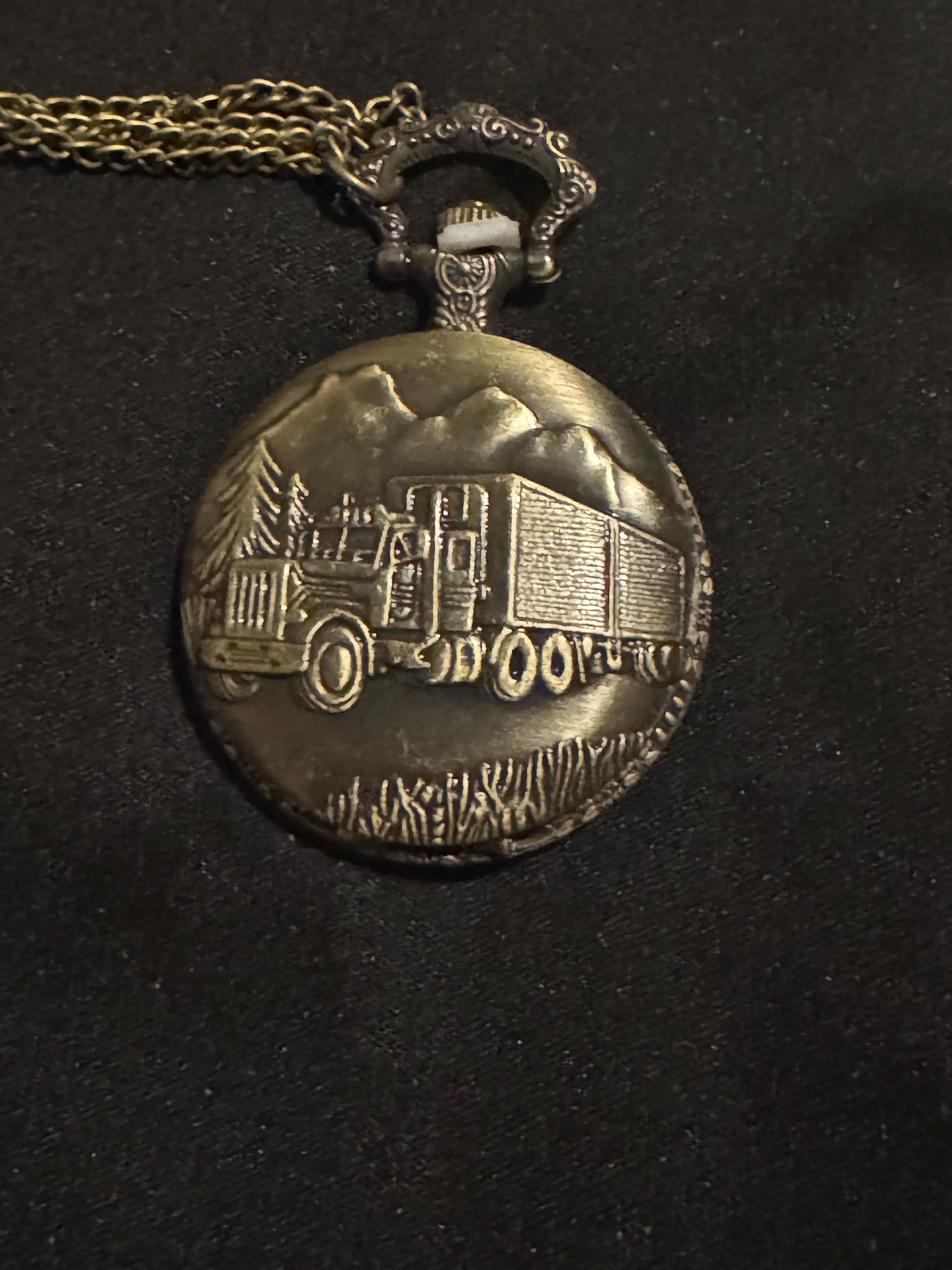 Truck Vintage Pocket Watch