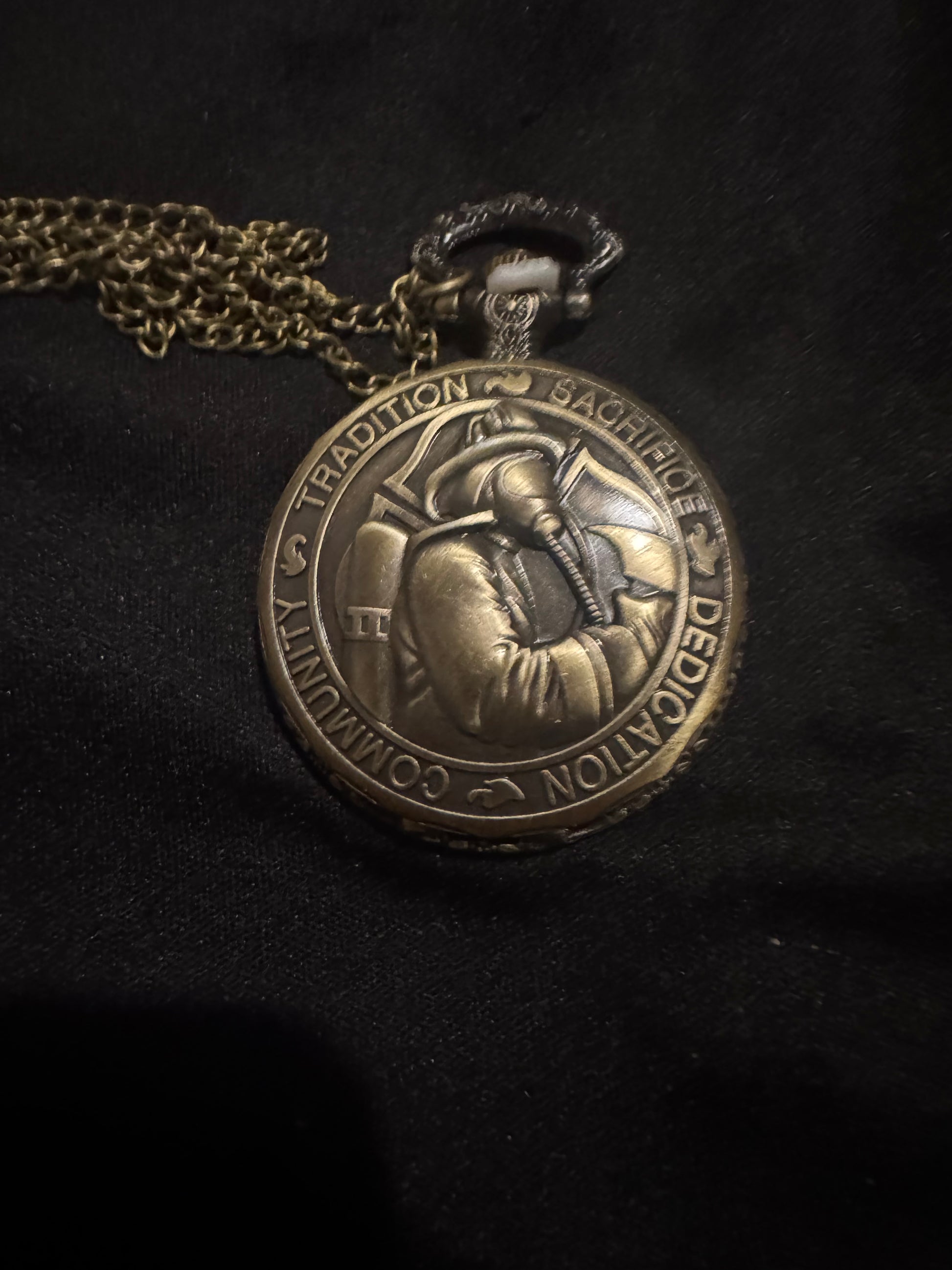 Firefighter vintage pocket watch