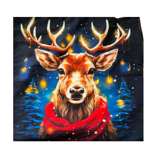 Christmas Reindeer Cushion Cover