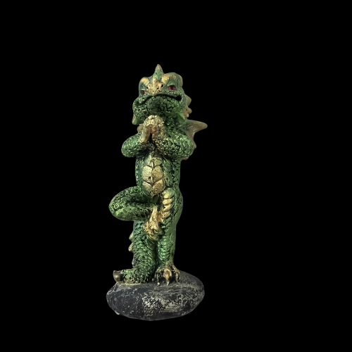 Elements Yoga Zen Green Dragon Ornament