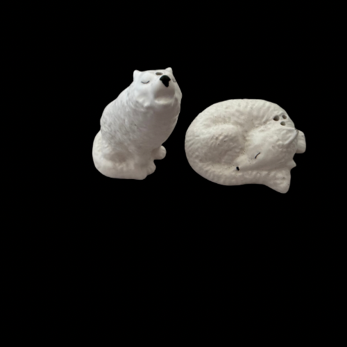 Lisa Parker White Wolf Salt & Pepper Shaker Set