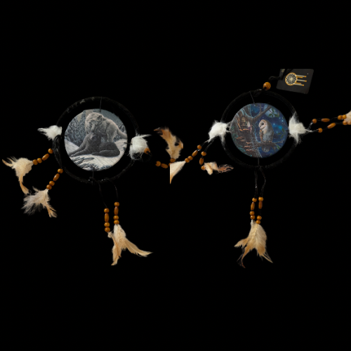 Lisa Parker Owl & Wolf Mini Dream Catchers