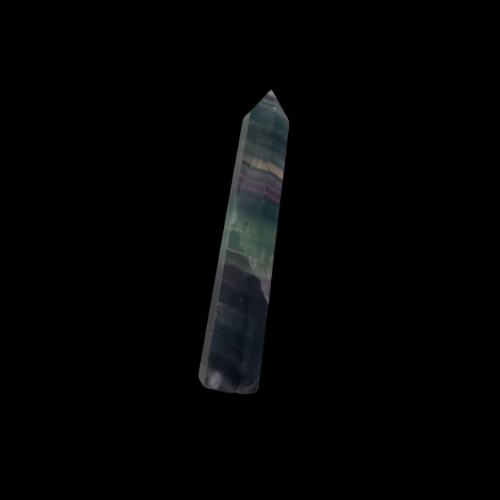 Rainbow Fluorite Crystal Tower Point